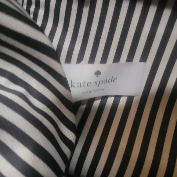 Kate Spade Large Pink & Black Leather Satchel Tote Bag - Picture 10 of 12